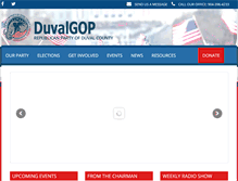 Tablet Screenshot of duvalgop.com